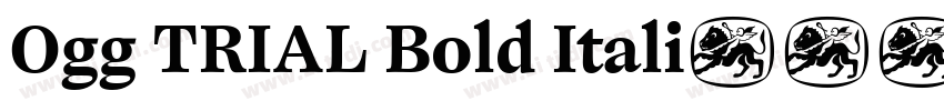 Ogg TRIAL Bold Itali字体转换